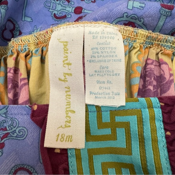 Matilda Jane Paint By Numbers Lace Apron Dress Colorful Mixed Print, Size 18m - Picture 14 of 14